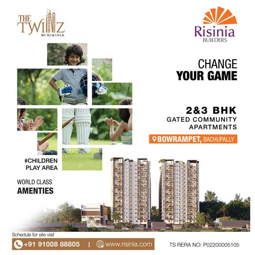 Gated Community Flats for Sale in Bachupally The Twinz by Risinia